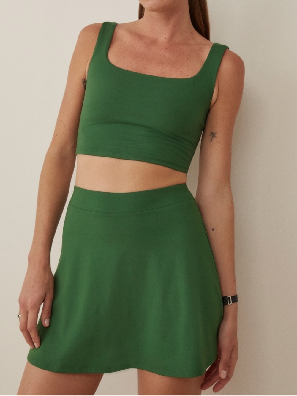 REFORMATION  Tiffany Ecostretch Active Skort Green
